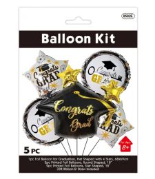 48 Pieces 5pc Graduation Balloon Kit - Graduation