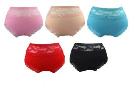60 Pieces Womens Laced Detail Panties - Womens Panties & Underwear
