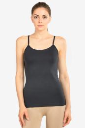 72 Pieces Mopas Ladies Camisole In Dark Grey - Womens Camisoles & Tank Tops