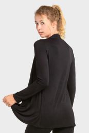 24 of Sofra Ladies Rayon Caridan Black