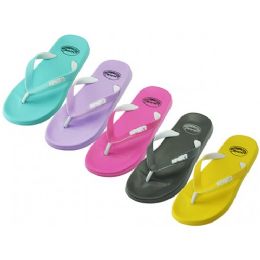 42 Pairs Youth's "wave" Super Soft Rubber Thong Sandals - Women's Flip Flops