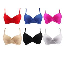 45 Pieces Bras Packed Assorted Colors with Lace Pattern - Womens Panties & Underwear