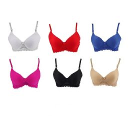 45 Pieces Bras Packed Assorted With Lace Underlining and Ribbon Detail - Womens Panties & Underwear