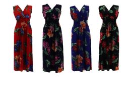 12 of Womens V-Neck Floral Dress Size Assorted