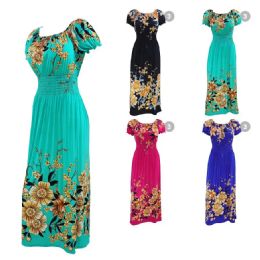 12 of Womens Gartered Waist Floral Dress Size Assorted