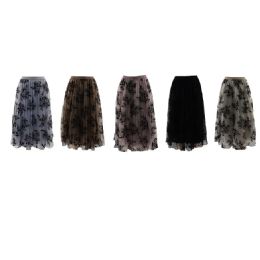 3 of Women Pleated A-Line Skirt With Lining