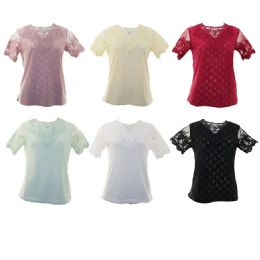 3 Pieces Womens Tops Laced Sleeve - Womens Fashion Tops
