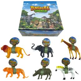 72 of Assorted Safari Animal Toys