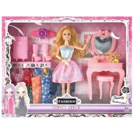 12 of Fashion Dolls And Accessory Set