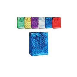 72 of Super Large Holographic Gift Bag In Assorted Colors
