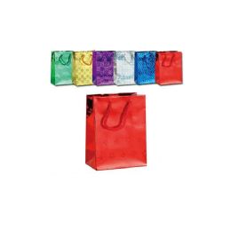 72 of Super Giant Holographic Gift Bag In Assorted Colors