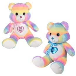 2 Wholesale 32 inch Cotton Candy Heart Bear (ss)