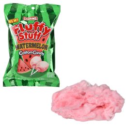 24 Wholesale Charms Fluffy Stuff Watermelon Coton Candy 2.1oz
