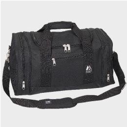 20 Pieces Crossover Duffel Bag 10" W X 20" H X 10" D Black - Duffel Bags