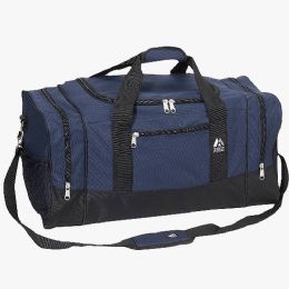 20 Pieces Crossover Duffel Bag 10" W X 20" H X 10" D Navy - Duffel Bags