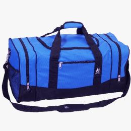 20 Pieces Crossover Duffel Bag 10" W X 20" H X 10" D Royal Blue - Duffel Bags