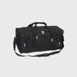 20 Pieces Crossover Duffel Bag - Large 12" W X 25" H X 12" D Black - Duffel Bags