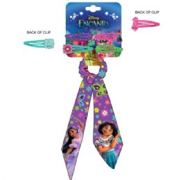 24 pieces Encanto 4 Piece Snap Hair Clips With Scrunchie And Hair Tie Set - Hair Scrunchies