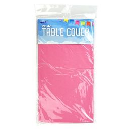 72 pieces Party Magic Pl Hot Pink Table Cover 54x1 - Table Cloth