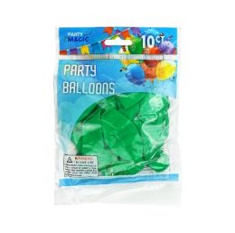 240 pieces Pm Green Helium Balloon 10ct 12in - Balloons & Balloon Holder