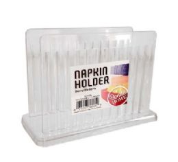 24 Pieces Bh Plastic Clear Napkin Holder - Napkin and Paper Towel Holders