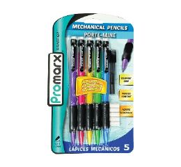 48 pieces 5ct Mechanical Pencils With Grip, Free Lead And Erasers, 0.7mm - Erasers