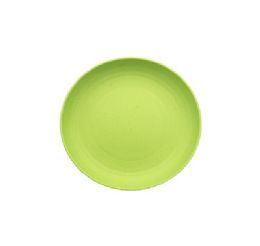 96 pieces Natural Home Wheat Straw Lima Plate 7.75 - Plastic Bowls and Plates