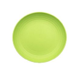 96 pieces Natural Home Wheat Straw Limaplate 8.8i - Plastic Bowls and Plates