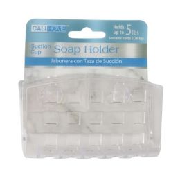 24 pieces Ch Soap HoldeR-Suct Cup Cl 2.25x4x2.50in - Shower Accessories