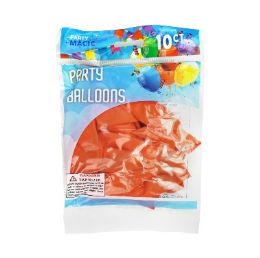 240 pieces Pm Orange Helium Balloon 10ct 12in - Balloons & Balloon Holder