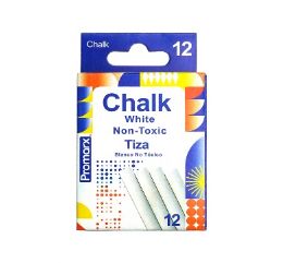 48 pieces 12ct White Chalk - Chalk,Chalkboards,Crayons