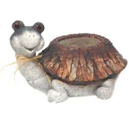 2 pieces Bh Polyresin Turtle Pot 17x11x12in - Home Accessories