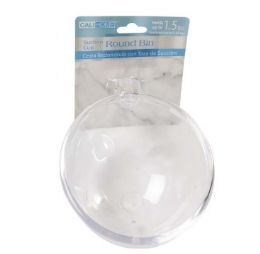 24 pieces Ch Round Bin Suct Cup Clear 4.50x2.5in - Shower Accessories