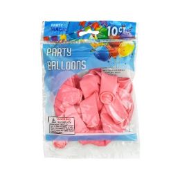 240 pieces Pm Light Pink Helium Balloon 10ct 12in - Balloons & Balloon Holder