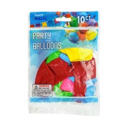 240 pieces Pm Balloon Asst Colors 10ct 12in - Balloons & Balloon Holder
