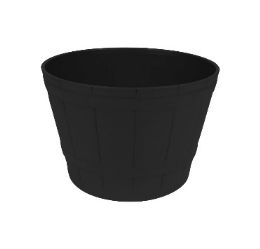 24 pieces Bh Pl Black Flower Pot 9.8x6.8in - Garden Planters and Pots
