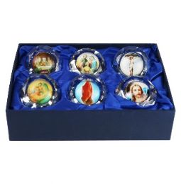 48 pieces Glass Religious Diamond 2 Inches - Religious Decor