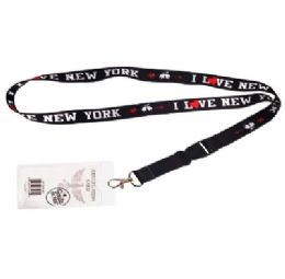 480 pieces Bh Lanyard+badgehlder New York 22in - ID Holders