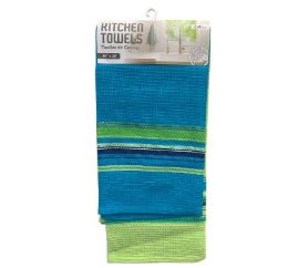 20 pieces Kitchen Towel 2pc BL-Gn 20x28in - Kitchen Towels