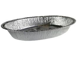 100 pieces Aluminum Foil Oval Roaster Pan 17x14x3in - Aluminum Pans