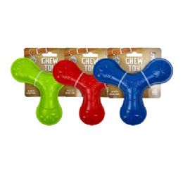 24 pieces Bp Trident Dog Chew Toy 3 Colors 6x6x1.3 - Pet Chew Sticks and Rawhide