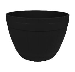 15 pieces Bh Pl Black Flower Pot 11.8x7.8in - Garden Planters and Pots