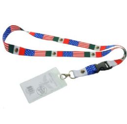 480 pieces Bh Lanyard+badgehlder Mex Usa 22i - ID Holders
