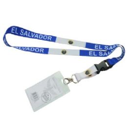 480 pieces Bh Lanyard+badgehldr El Salvador Flg - ID Holders