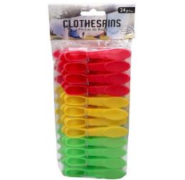 48 pieces of Bh Pl Color Clothespins 24ct 3.2x0.62in