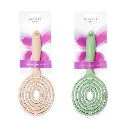 24 pieces Bc Round Vent Hair Brush 2 Asst Colors - Hair Brushes & Combs