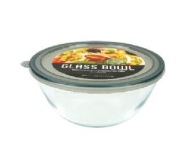 16 pieces Bh Glass Bowl W D.gray Lid 33.8oz - Kitchen Bowls