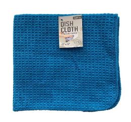 60 of Dish Cloth 2pc Waffle T-Blue 12x12in