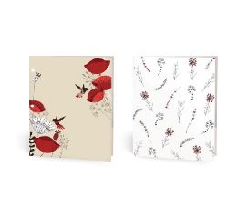 48 pieces Poppies Portfolios, 2 Assorted Designs, - Folders and Report Covers