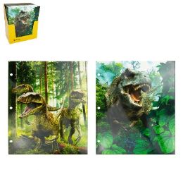 48 pieces Dinosaur Portfolios, 2 Assorted Designs - Folders and Report Covers